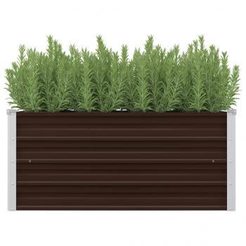 ARDEBO.de - Garten-Hochbeet Braun 100 x 40 x 45 cm Verzinkter Stahl