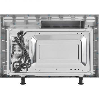 Exquisit EMW 19-7 G Einbau Mikrowelle, 59,5 cm breit, 700W, 20L, 5 Leistungsstufen, Grill, Beleuchtung, Edelstahl