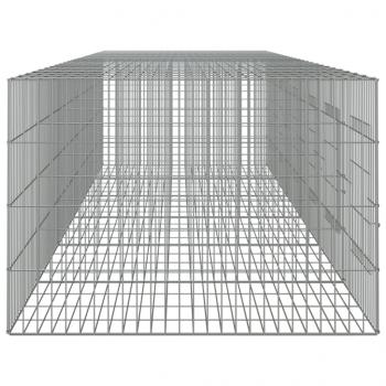 Kaninchenkäfig 6 Paneele 327x79x54 cm Verzinktes Eisen