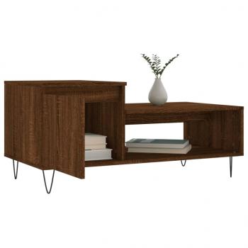 Couchtisch Braun Eichen-Optik 100x50x45 cm Holzwerkstoff