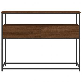 Konsolentisch Braun Eichen-Optik 100x40x75 cm Holzwerkstoff