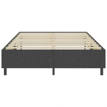 Boxspring-Bettgestell Grau Stoff 160x200 cm