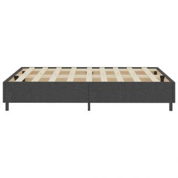 Boxspring-Bettgestell Grau Stoff 160x200 cm