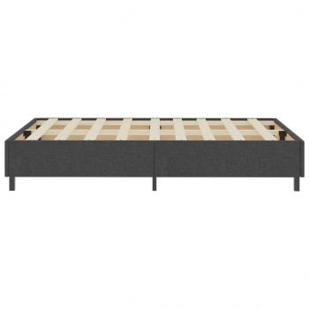 Boxspringbett Dunkelgrau Stoff 120x200 cm