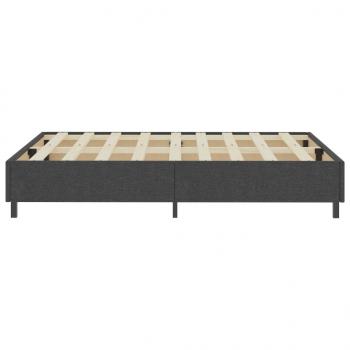 Boxspringbett Dunkelgrau Stoff 160x200 cm