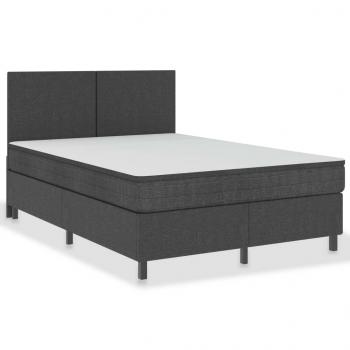 Boxspringbett Dunkelgrau Stoff 160x200 cm