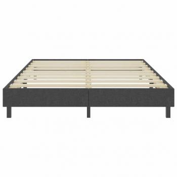 Boxspringbett Dunkelgrau Stoff 140x200 cm