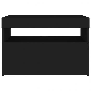 TV-Schrank mit LED-Leuchten Schwarz 60x35x40 cm