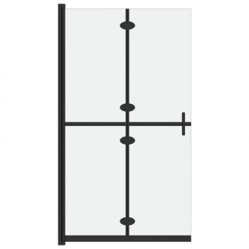 Faltbare begehbare Duschwand ESG-Glas mattiert 70x190 cm