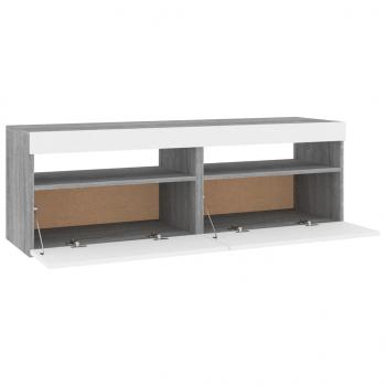 TV-Schränke 2 Stk. mit LED-Leuchten Grau Sonoma 60x35x40 cm