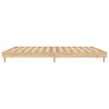 Bettgestell Sonoma-Eiche 150x200 cm Holzwerkstoff