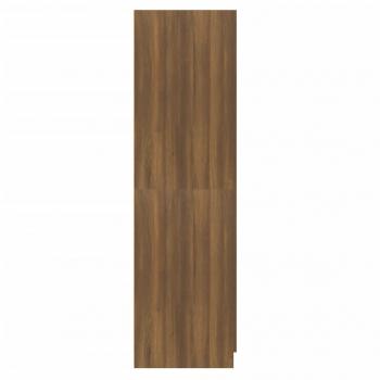 Kleiderschrank Braun Eichen-Optik 80x52x180 cm Holzwerkstoff