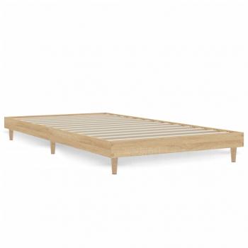 Bettgestell Sonoma-Eiche 100x200 cm Holzwerkstoff