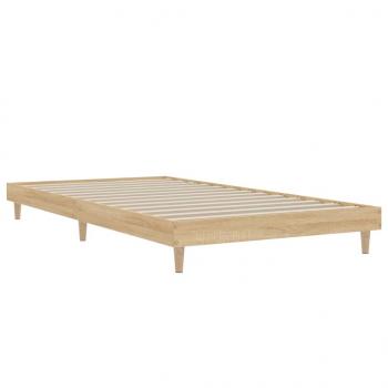 Bettgestell Sonoma-Eiche 100x200 cm Holzwerkstoff