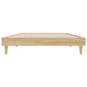 Bettgestell Sonoma-Eiche 100x200 cm Holzwerkstoff