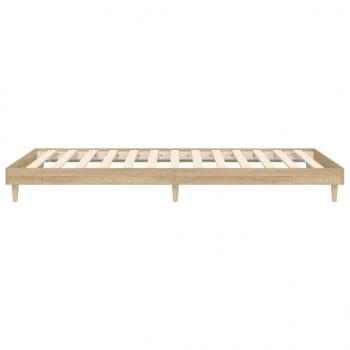 Bettgestell Sonoma-Eiche 100x200 cm Holzwerkstoff