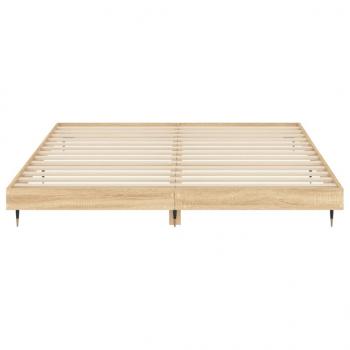 Bettgestell Sonoma-Eiche 180x200 cm Holzwerkstoff