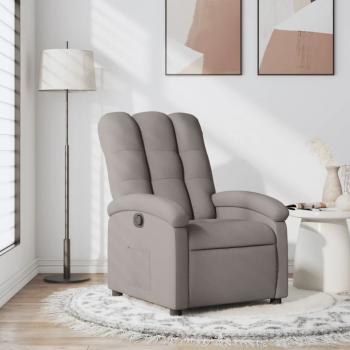 ARDEBO.de - Relaxsessel Taupe Stoff