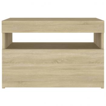 TV-Schrank mit LED-Leuchten Sonoma-Eiche 60x35x40 cm