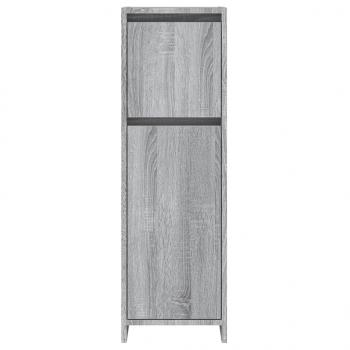 Badschrank Grau Sonoma 30x30x95 cm Holzwerkstoff