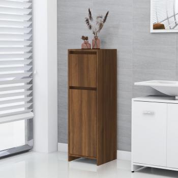 ARDEBO.de - Badschrank Braun Eichen-Optik 30x30x95 cm Holzwerkstoff