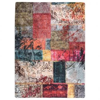 ARDEBO.de - Teppich Waschbar Patchwork Mehrfarbig 120x180 cm Rutschfest