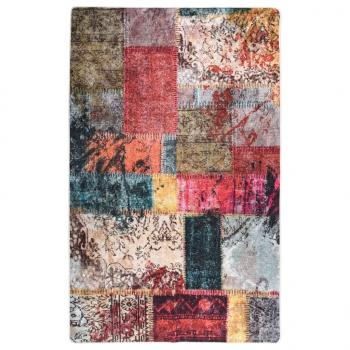 ARDEBO.de - Teppich Waschbar Patchwork Mehrfarbig 160x230 cm Rutschfest