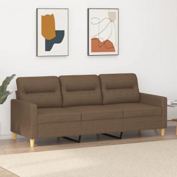 ARDEBO.de - 3-Sitzer-Sofa Braun 180 cm Stoff