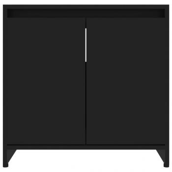 Badezimmerschrank Schwarz 60x33x61 cm Holzwerkstoff