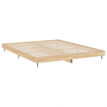 Bettgestell Sonoma-Eiche 150x200 cm Holzwerkstoff