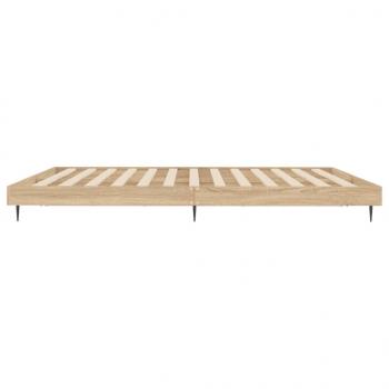 Bettgestell Sonoma-Eiche 150x200 cm Holzwerkstoff