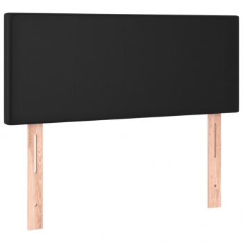 LED Kopfteil Schwarz 80x5x78/88 cm Kunstleder