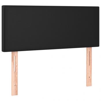 LED Kopfteil Schwarz 100x5x78/88 cm Kunstleder