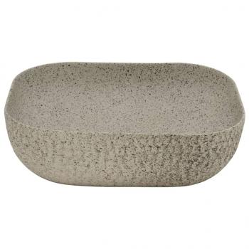 Aufsatzwaschbecken Grau Rechteckig 48x37,5x13,5 cm Keramik