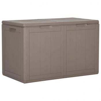 ARDEBO.de - Garten-Aufbewahrungsbox 180 L Braun PP Rattan