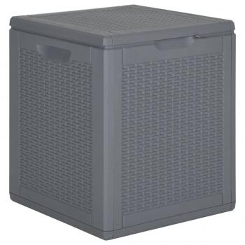 ARDEBO.de - Gartenbox Grau PP Rattan 90 L