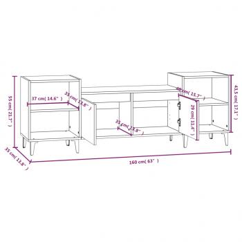 TV-Schrank Sonoma-Eiche 160x35x55 cm Holzwerkstoff