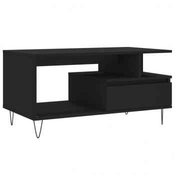 Couchtisch Schwarz 90x49x45 cm Holzwerkstoff