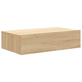 TV-Schrank mit LED-Leuchten Sonoma-Eiche 60x35x15,5 cm