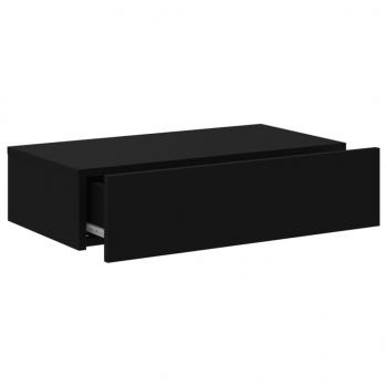 TV-Schrank mit LED-Leuchten Schwarz 60x35x15,5 cm