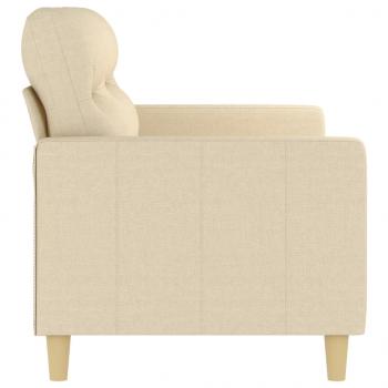 2-Sitzer-Sofa Creme 140 cm Stoff