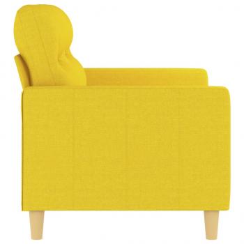 2-Sitzer-Sofa Hellgelb 120 cm Stoff