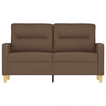 2-Sitzer-Sofa Braun 120 cm Stoff