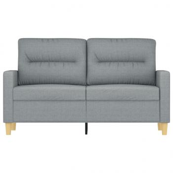 2-Sitzer-Sofa Hellgrau 120 cm Stoff