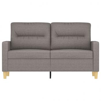 2-Sitzer-Sofa Taupe 120 cm Stoff