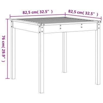 3-tlg. Garten-Bistro-Set Grau Massivholz Kiefer