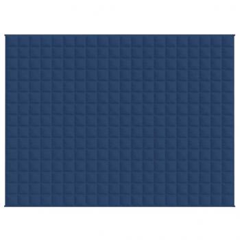 Gewichtsdecke Blau 150x200 cm 11 kg Stoff