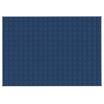 Gewichtsdecke Blau 138x200 cm 10 kg Stoff