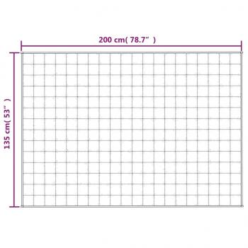 Gewichtsdecke Grau 135x200 cm 10 kg Stoff