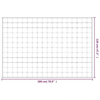 Gewichtsdecke Grau 120x180 cm 5 kg Stoff